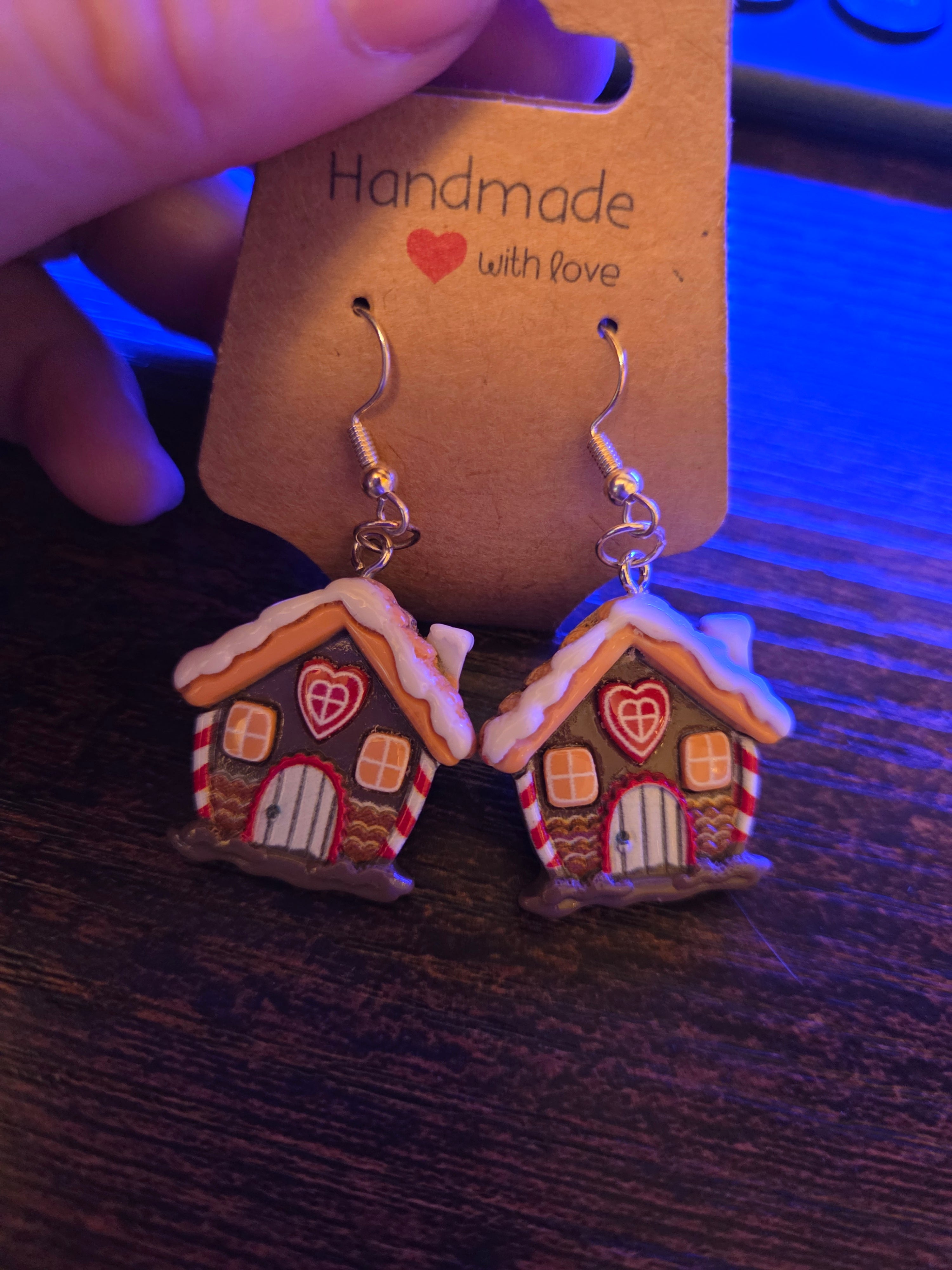 Gingerbread House Earrings