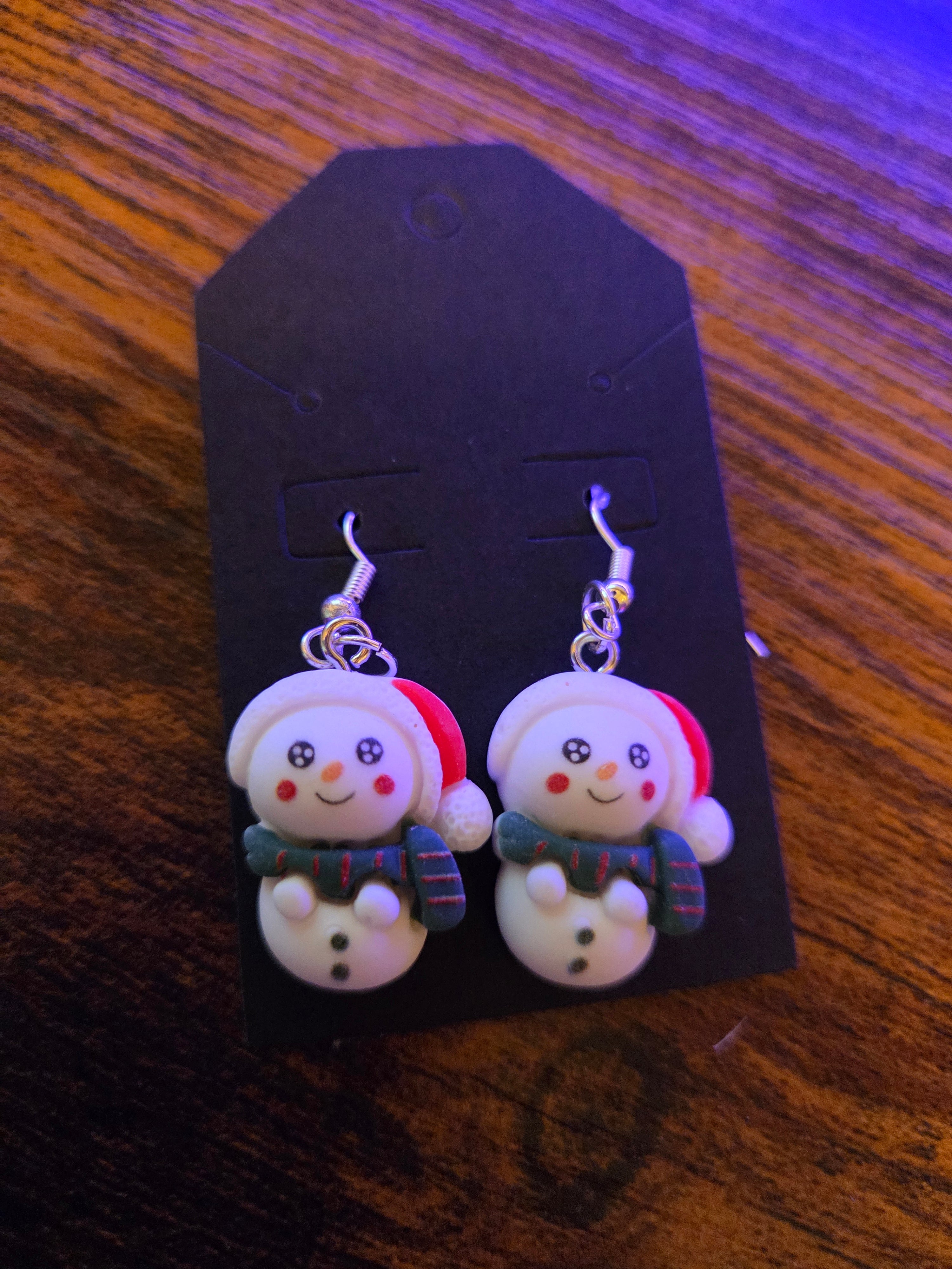 Frosty Cheer Snowman Dangles